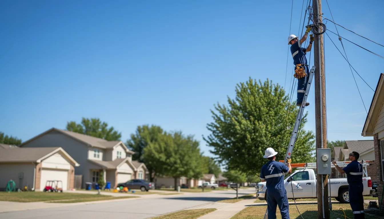 Residential electrician providing installation services in Algoma, WI